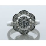 ALITO 18ct White Gold Diamond Ring 1.00 Carats - Valued By AGI £6,995.00 - A stunning designer