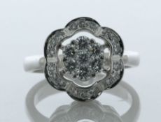 ALITO 18ct White Gold Diamond Ring 1.00 Carats - Valued By AGI £6,995.00 - A stunning designer