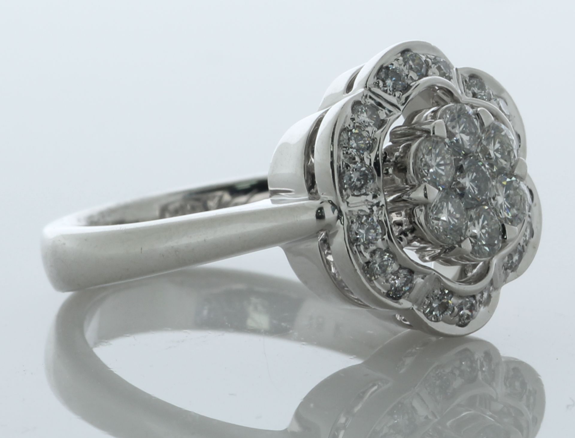 ALITO 18ct White Gold Diamond Ring 1.00 Carats - Valued By AGI £6,995.00 - A stunning designer - Image 2 of 5