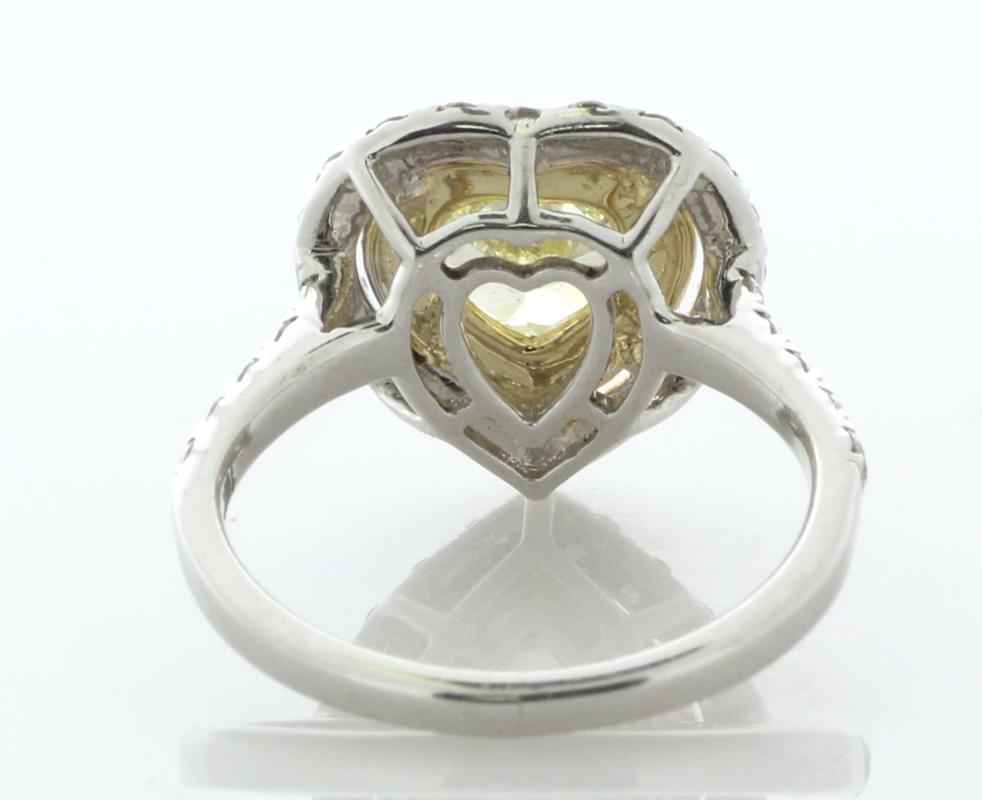 18ct White Gold Heart Shaped Cluster Diamond Ring (1.04) 1.79 Carats - Valued By AGI £17,400.00 - - Image 5 of 6