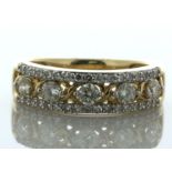 14ct Yellow Gold 'Infinity' Diamond Ring 0.75 Carats - Valued By AGI £4,775.00 - A stunning ring