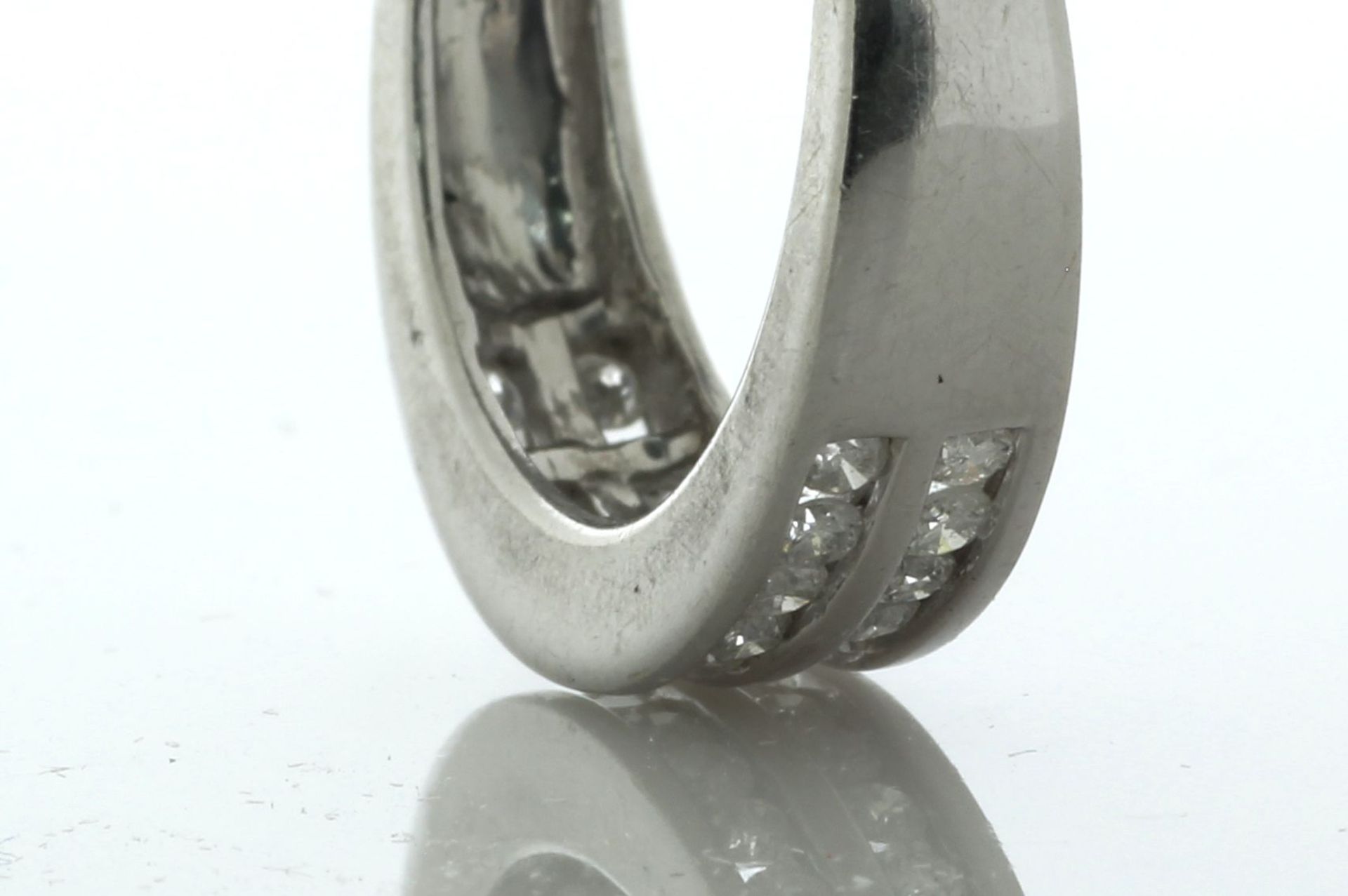 9ct White Gold Two Row Semi Eternity Diamond Ring 0.65 Carats - Valued By AGI £3,140.00 - Two rows - Image 5 of 6