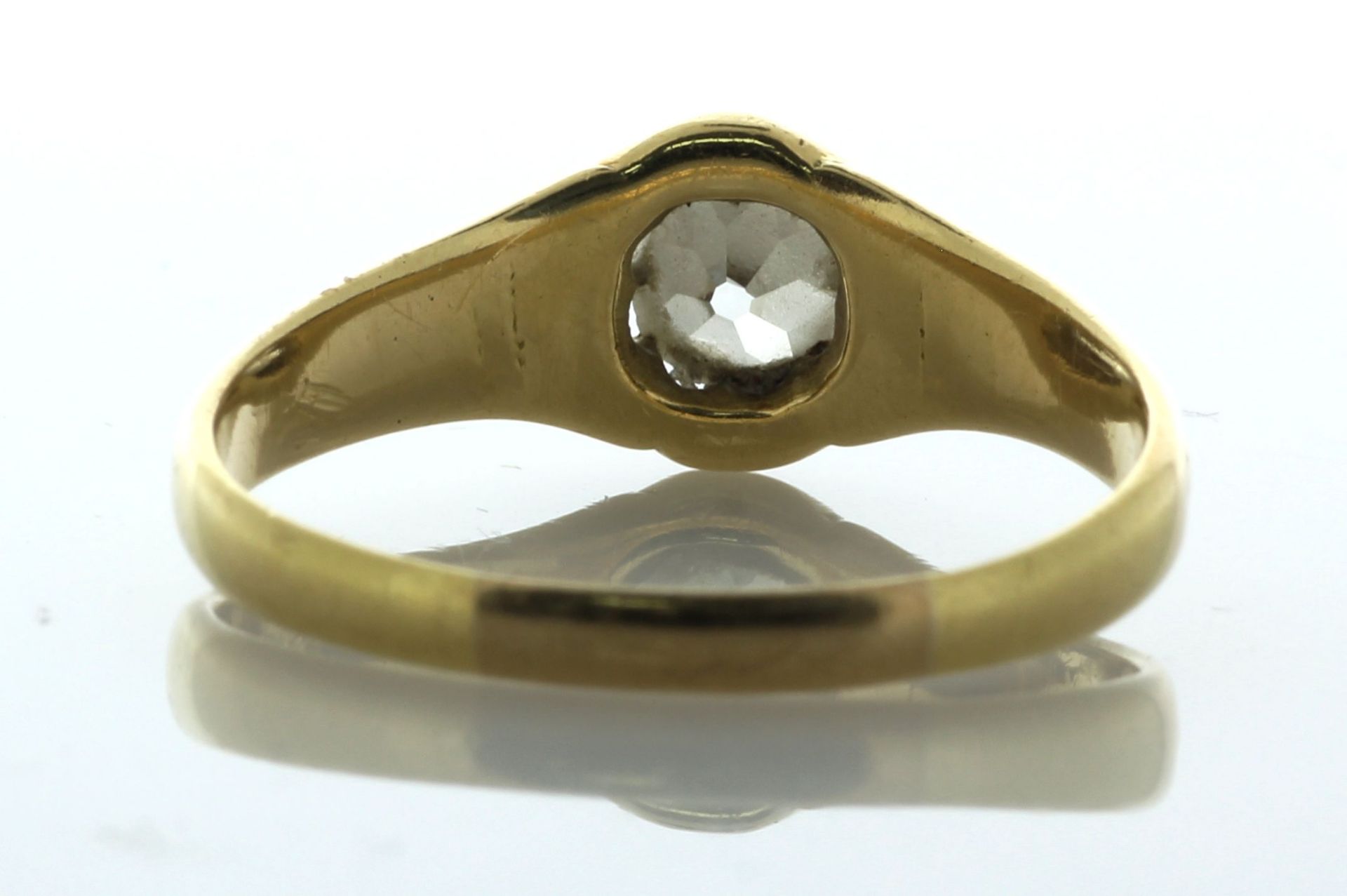 18ct Yellow Gold Single Stone Fancy Claw Set Diamond Ring 1.00 Carats - Valued By AGI £8,560.00 - - Image 4 of 5