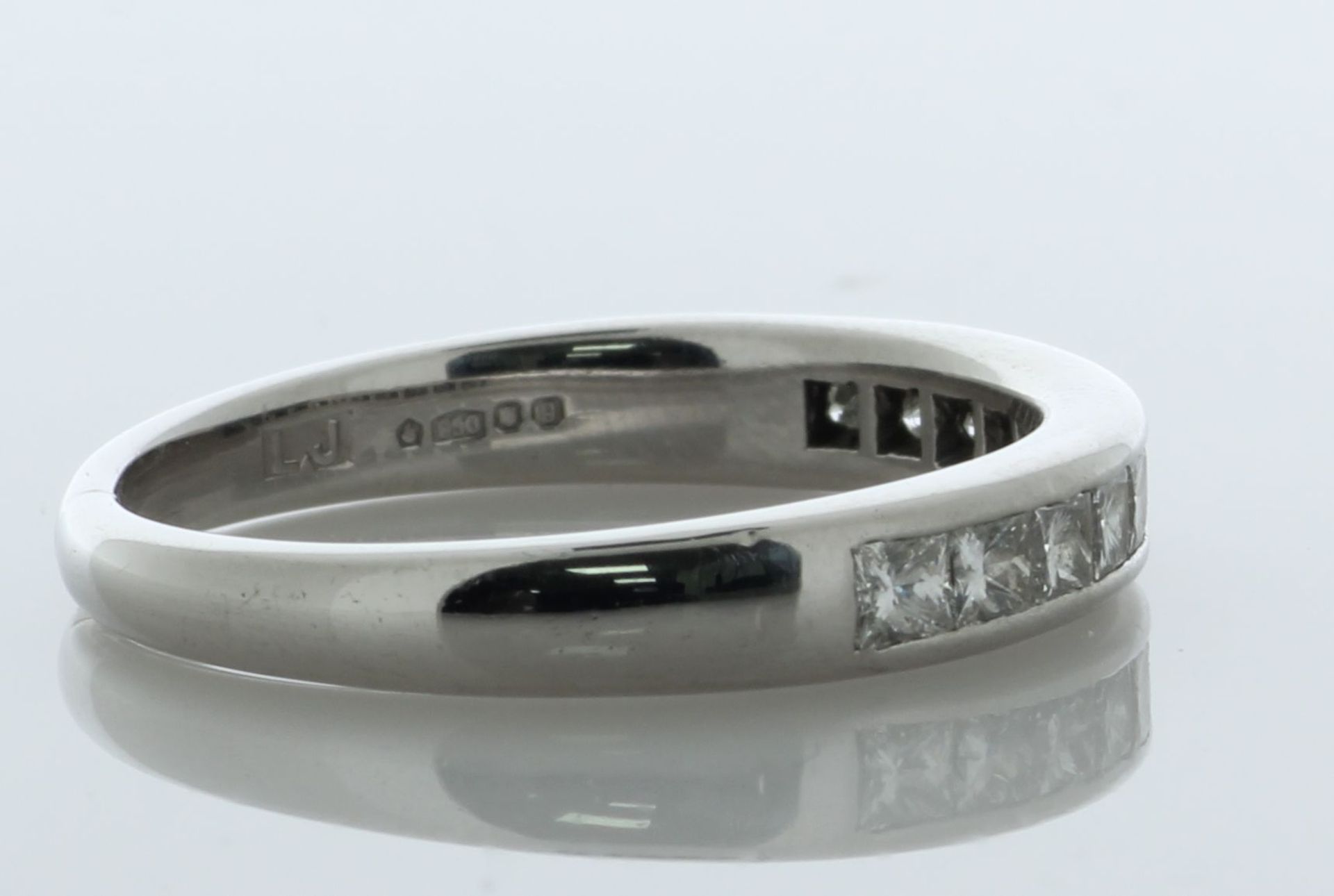 Platinum Channel Set Semi Eternity Diamond Ring 0.50 Carats - Valued By AGI £3,030.00 - Eleven - Image 3 of 5