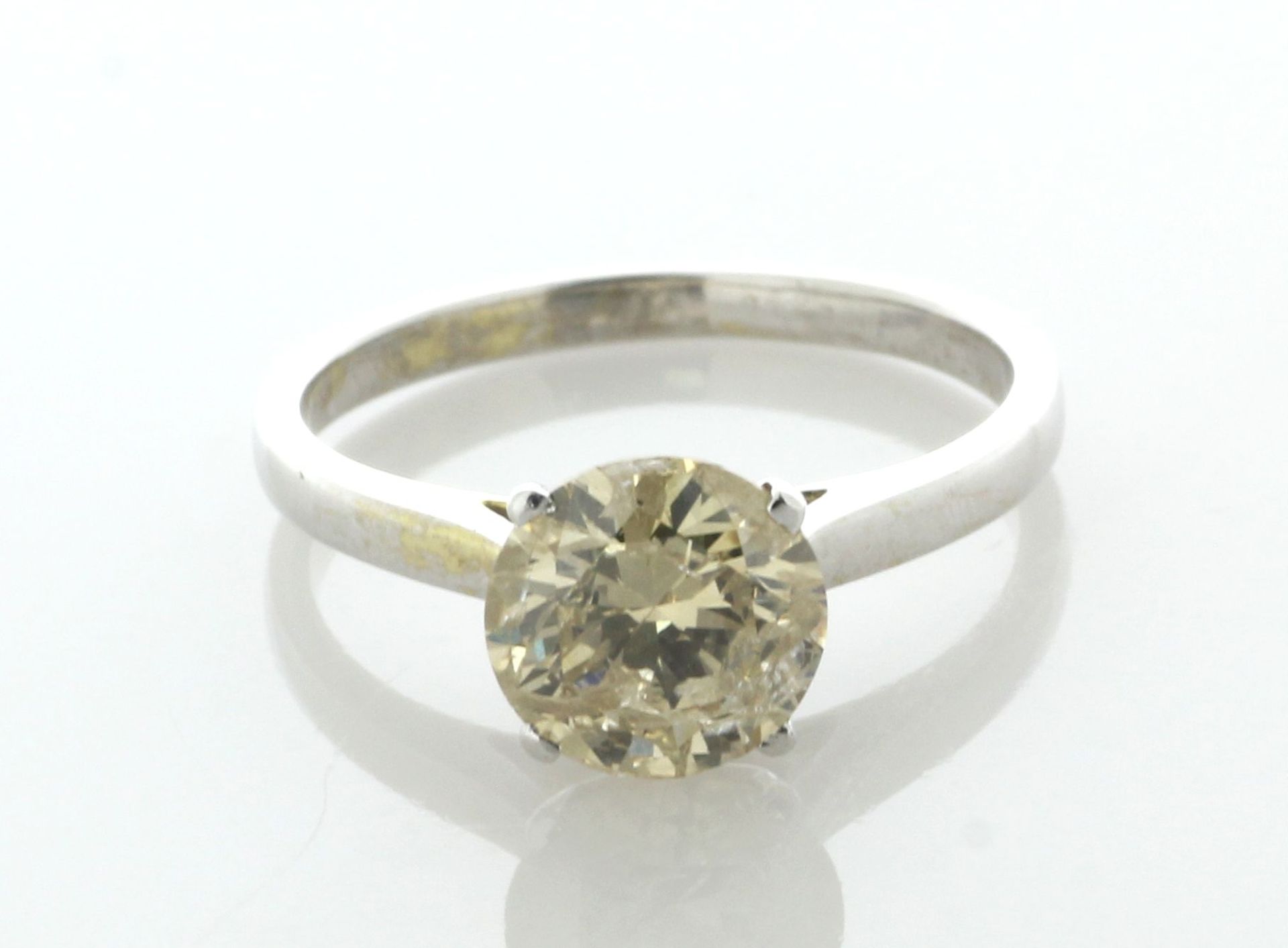 18ct White Gold Single Stone Diamond Ring 1.78 Carats - Valued By AGI £7,200.00 - One natural