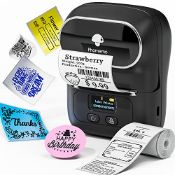 RRP £58.31 Phomemo M110 Bluetooth Thermal Label Printer