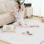 RRP £37.66 Vamcheer Fluffy Shaggy Area Rug - Soft Large Rug Living Room Bedroom Carpet