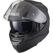 RRP £95.89 Shox Motorcycle Helmet Motorbike Crash Jet Racing Helmet