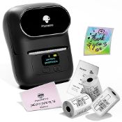 RRP £70.31 Phomemo M110 Label Maker with 3 Rolls Label Paper