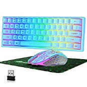 RRP £40.74 60% Wireless Gaming Keyboard and Mouse Combo Set