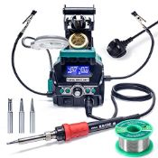 RRP £82.19 YIHUA 939D+ III EVO Digital Soldering Iron Station Kit with 4 Preset Channels