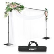 RRP £68.49 EMART Heavy Duty Backdrop Stand 8.5x10ft(HxW) Adjustable