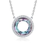 RRP £41.09 LOUISA SECRET Necklace for Women 925 Sterling Silver Ferris Wheel Pendant