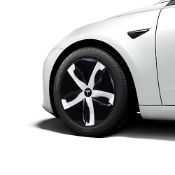 RRP £55.94 18" Aero Wheel Cover compatible with Tesla Model 3 (Black/White) SINGLE COVER