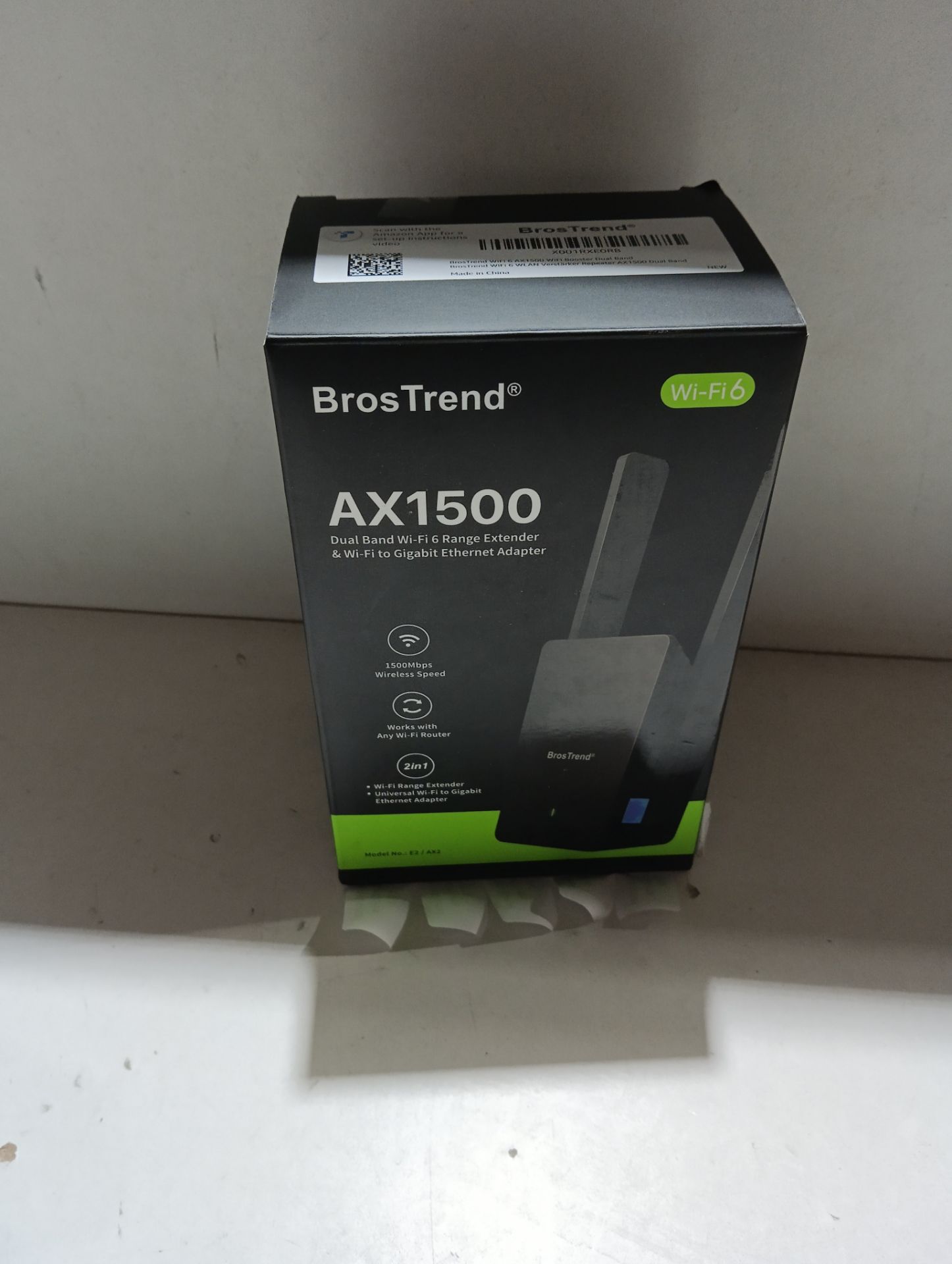 RRP £54.79 BrosTrend WiFi 6 AX1500 WiFi Extender Booster - Image 2 of 2