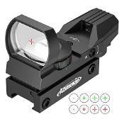 RRP £26.70 Aomekie Red Dot Sight Air Rifle Scope Tactical 4 Reticles