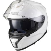 RRP £95.89 Shox Motorcycle Helmet Motorbike Crash Jet Racing Helmet