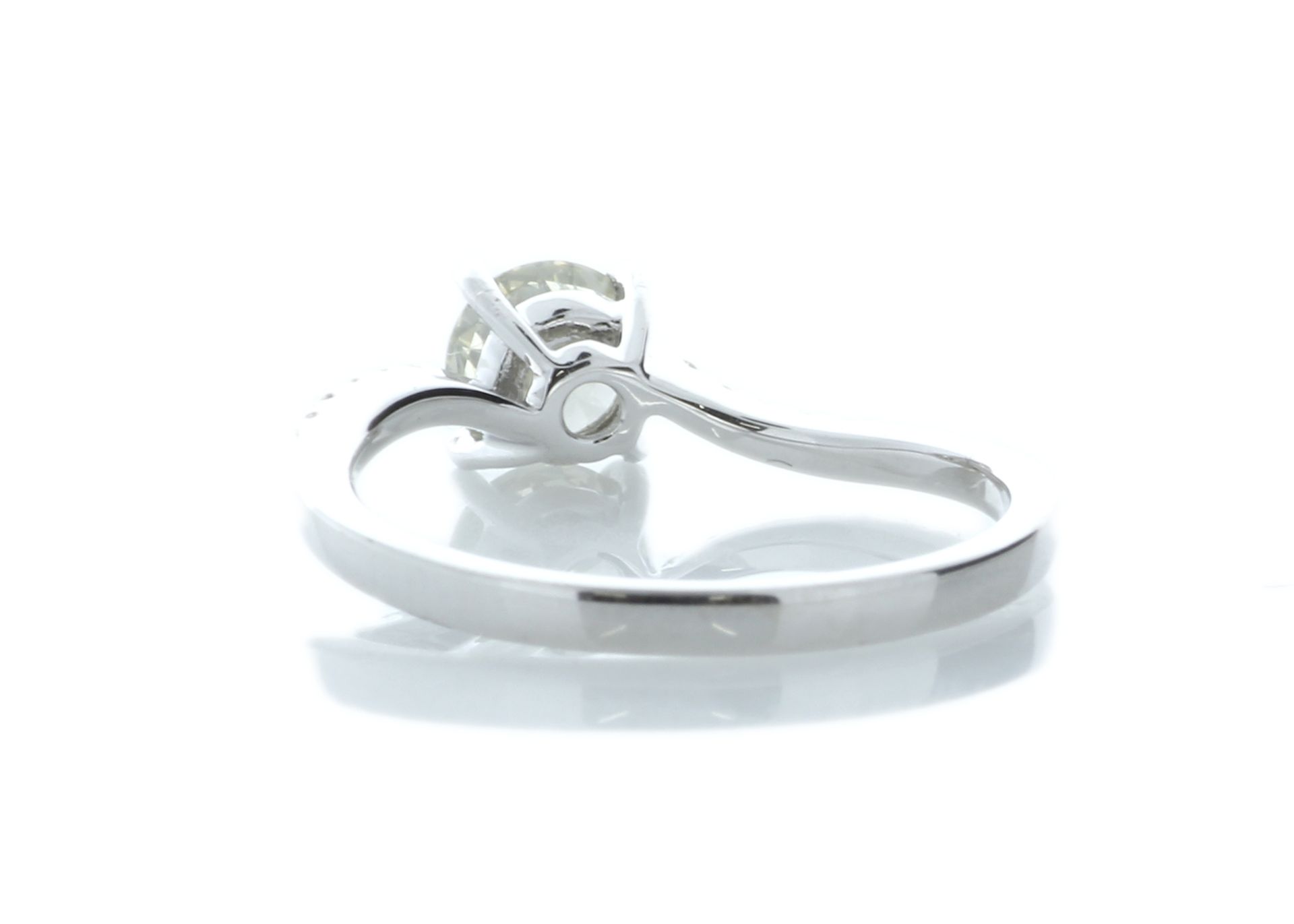 18ct White Gold Single Stone Claw Set With Stone Set Shoulders Diamond Ring (0.60) 0.74 Carats - - Image 3 of 5