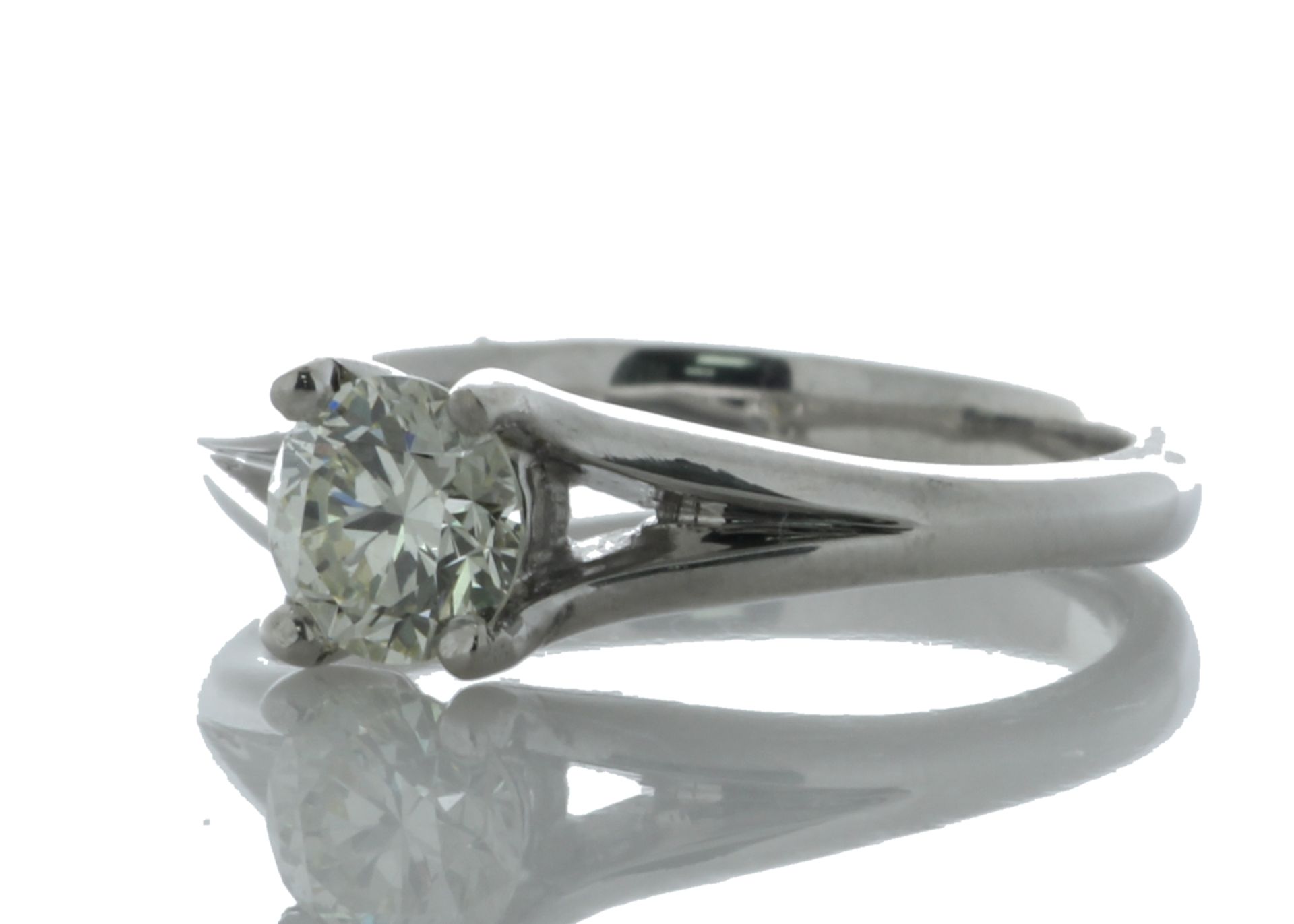18ct White Gold Single Stone Prong Set Diamond Ring 0.71 Carats - Valued By GIE £13,130.00 - A - Image 2 of 5