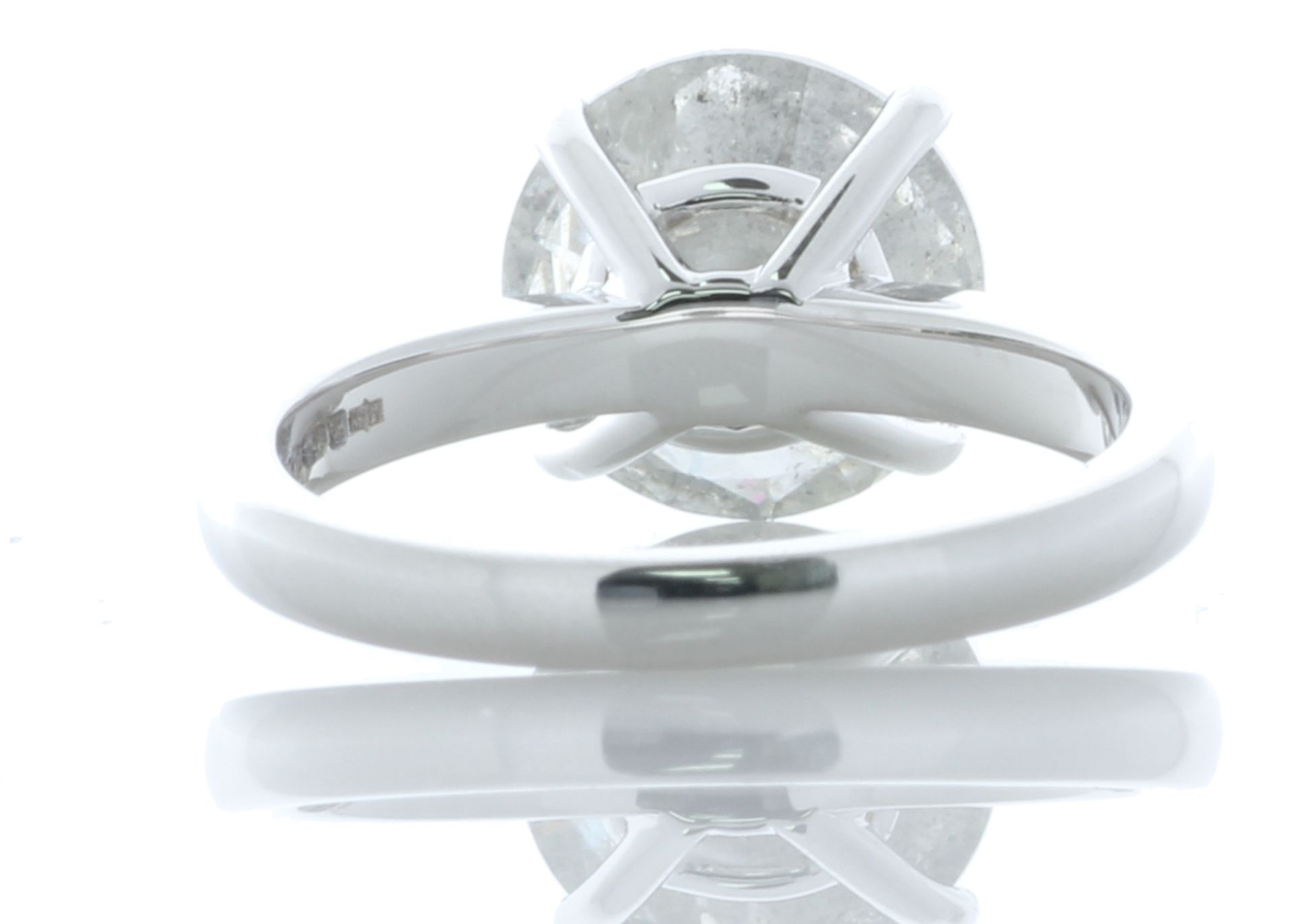 18ct White Gold Single Stone Prong Set Diamond Ring 3.01 Carats - Valued By GIE £117,850.00 - A - Image 3 of 5