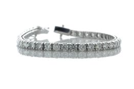 18ct White Gold Tennis Diamond Bracelet 8.81 Carats - Valued By IDI £29,545.00 - Forty three round