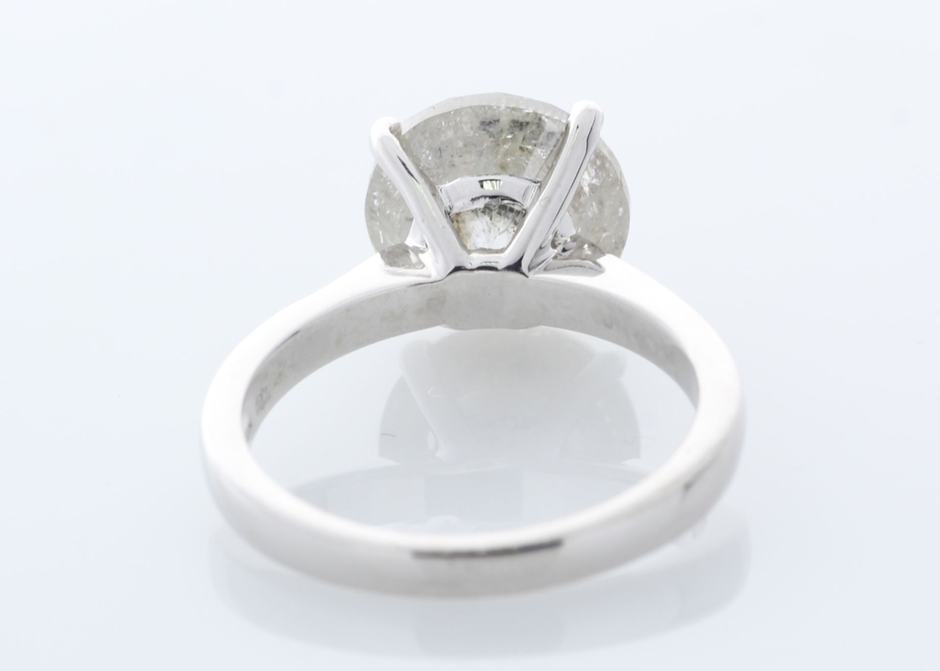 18ct White Gold Single Stone Prong Set Diamond Ring 5.00 Carats - Valued By GIE £56,150.00 - A - Image 5 of 8