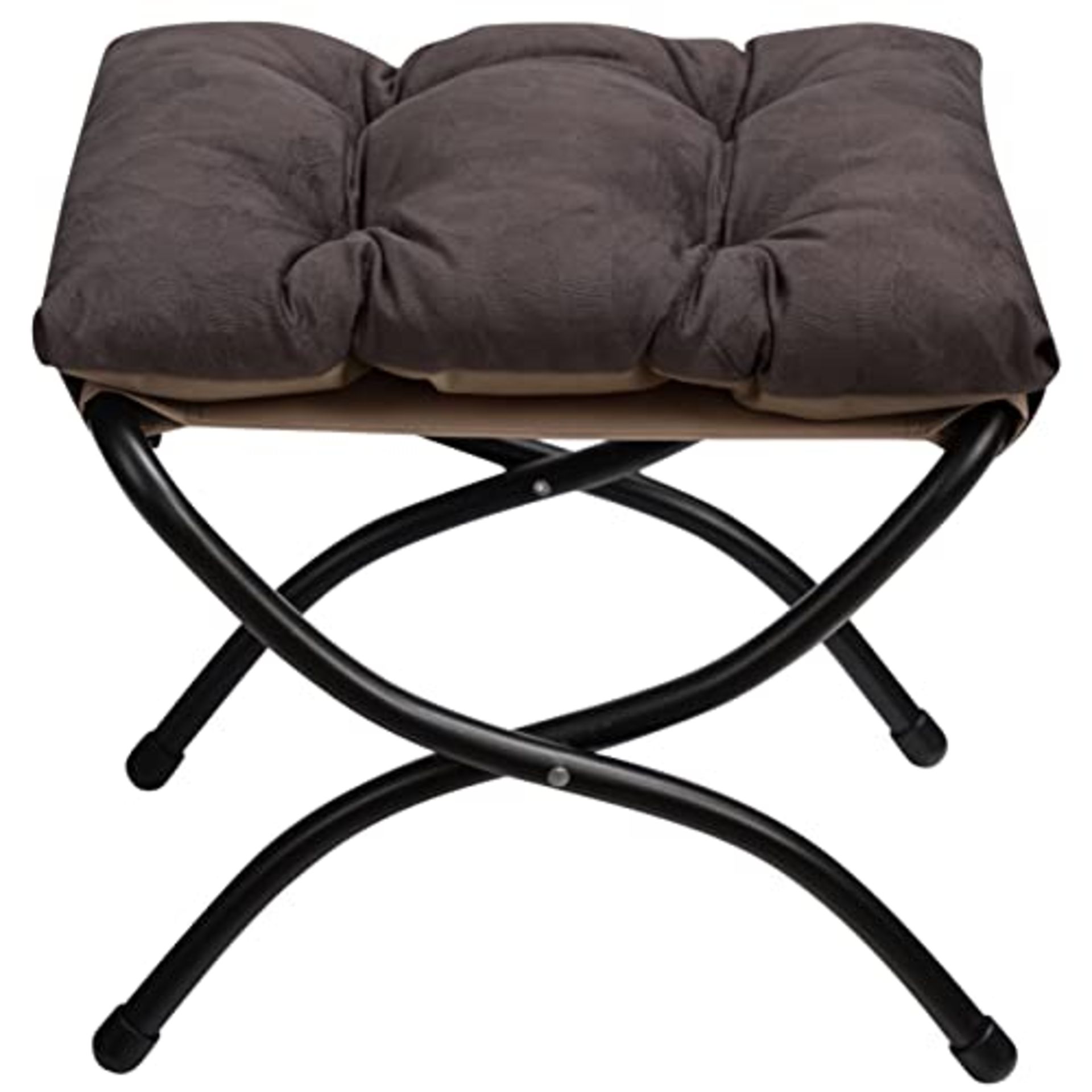 RRP £46.80 HollyHOME Footstool Foldable Footrest Stool with Metal Legs Small Ottoman Seat