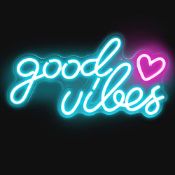 RRP £34.24 Good Vibes Neon Signs Lights