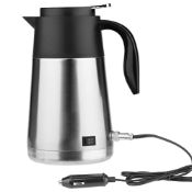 RRP £47.94 Portable 1300ml 12/24V Travel Car Truck Electric Kettle
