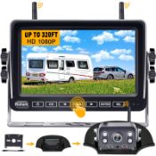 RRP £101.60 Wireless Reversing Camera HD 1080P 7 Inch Monitor Recording