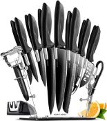 RRP £52.96 Home Hero Ultra-Sharp Stainless Steel Kitchen Knife Set