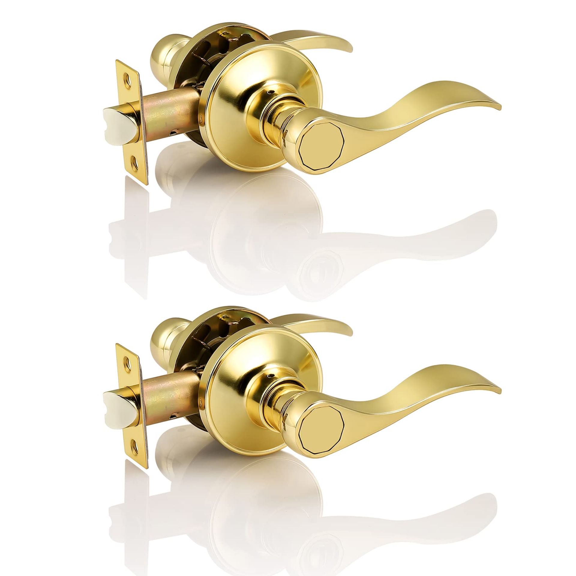 RRP £26.10 Probrico Polished Gold Door Handles