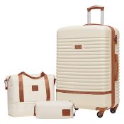 RRP £114.15 COOLIFE Suitcase Trolley Carry On Hand Cabin Luggage