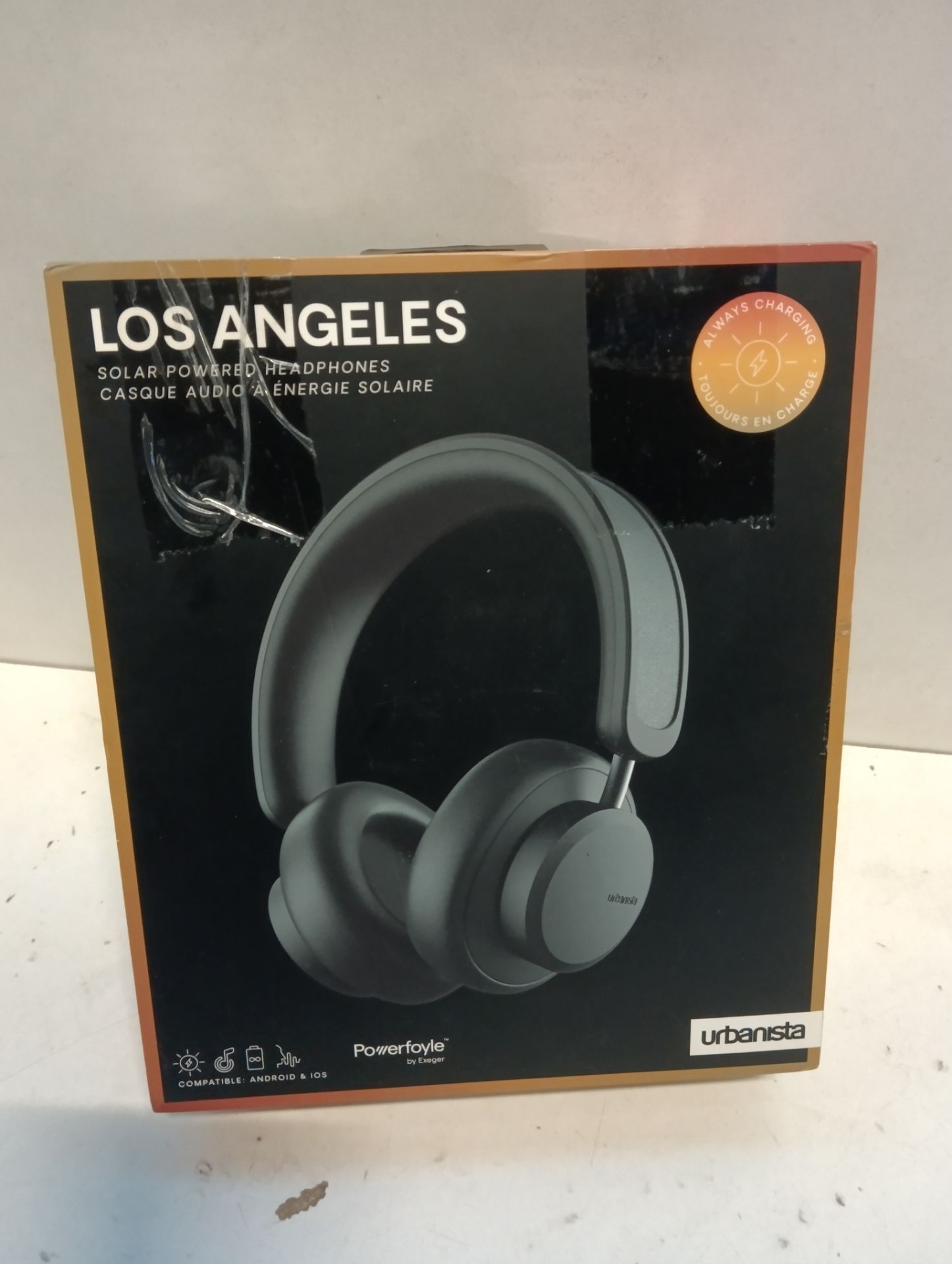 RRP £133.16 Urbanista Los Angeles Solar Powered Wireless Over Ear Headphones - Image 2 of 2