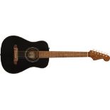 RRP £135.86 Fender Redondo Mini with Bag, Walnut Fingerboard, Black Top