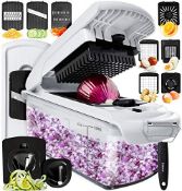 RRP £37.66 Vegetable Chopper Kitchen Mandoline Vegetable Slicer