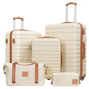 RRP £203.77 COOLIFE Suitcase Trolley Carry On Hand Cabin Luggage