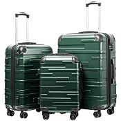 RRP £171.24 COOLIFE Hard Shell Suitcase with TSA Lock and 4 Spinner