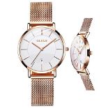 RRP £43.11 OLEVS Ladies Watches Ultra Thin Watches for Women Rose