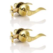 RRP £26.10 Probrico Polished Gold Door Handles