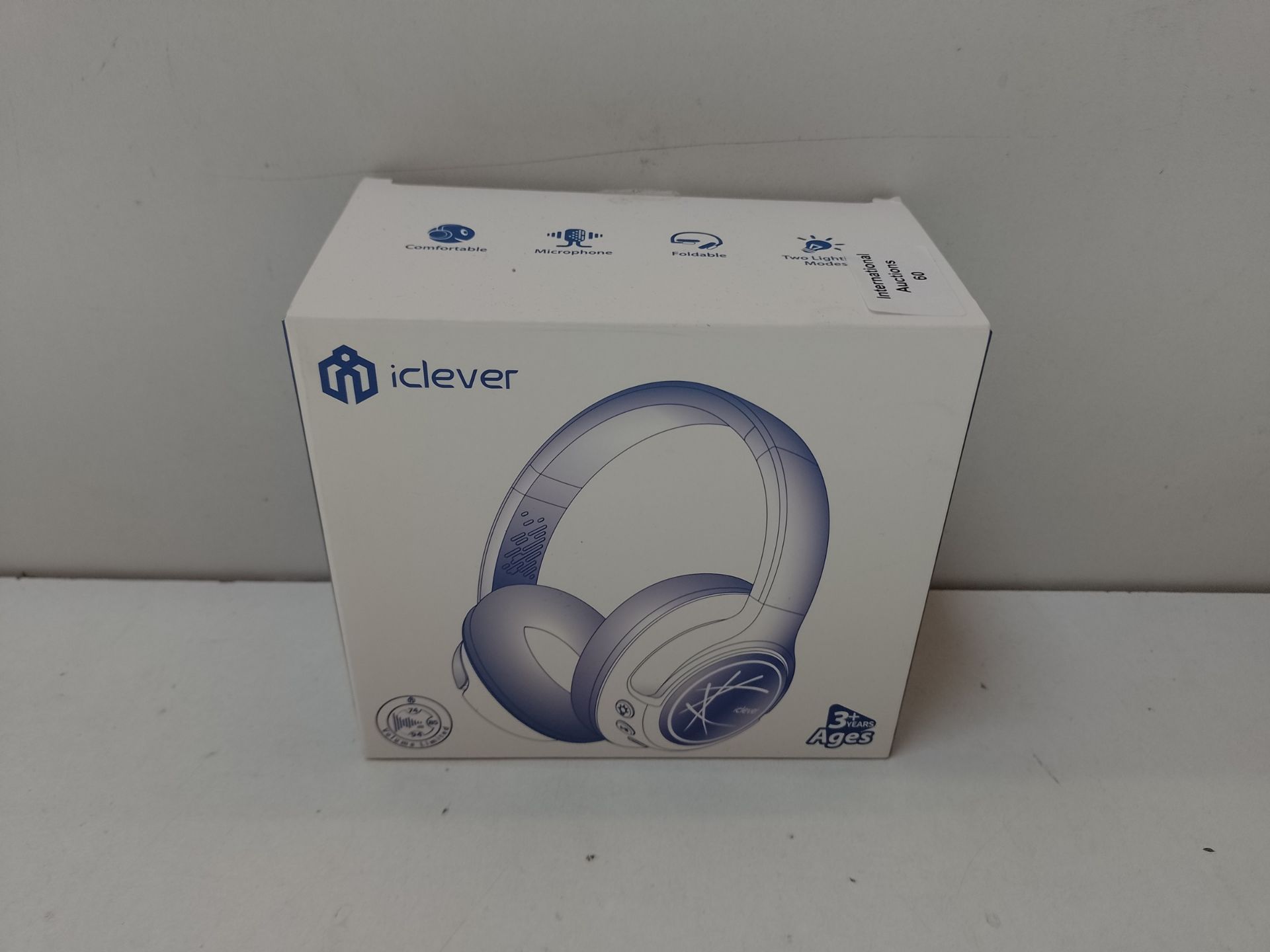 RRP £19.65 iClever Kids Wireless Headphones with LED Lights - Image 2 of 2
