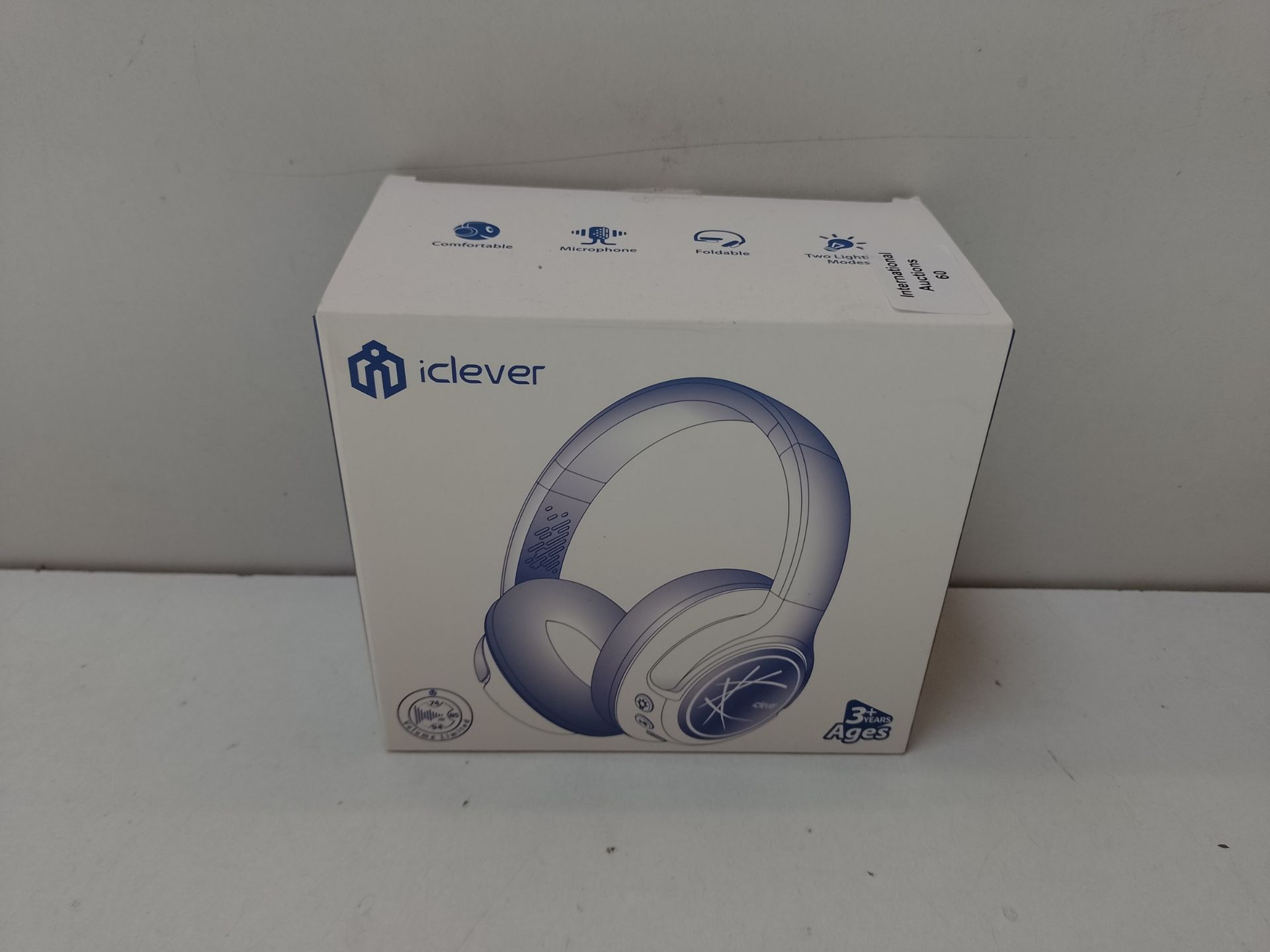 RRP £19.65 iClever Kids Wireless Headphones with LED Lights - Image 2 of 2