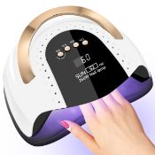 RRP £25.10 LKE UV Nail Lamp 268W Gel Nail Lamp Nail Dryer UV Lamps for Gel Nails