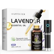 RRP £34.24 HAPPINTER Lavender Essential Oil 50ml-100% Pure Natural