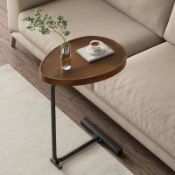 RRP £39.95 LEVABE Wooden Sofa Table Side End Table C Shaped for