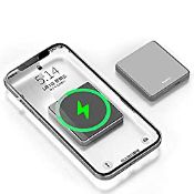 RRP £35.37 HiKiNS Magnetic Wireless Charger Power Bank 10000mAh