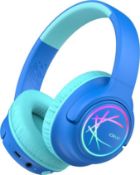 RRP £38.80 iClever Kids Wireless Headphones with LED Lights