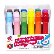RRP £13.69 TBC The Best Crafts 12 Colours Squeezable Brush Paints for Kids