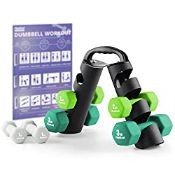 RRP £52.50 PhysKcal Dumbbells Set with Stand