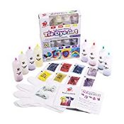 RRP £8.66 TBC The Best Crafts 8 Colours Tie Dye Kit. 65 Pieces Super Value Pack